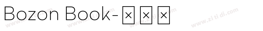 Bozon Book字体转换